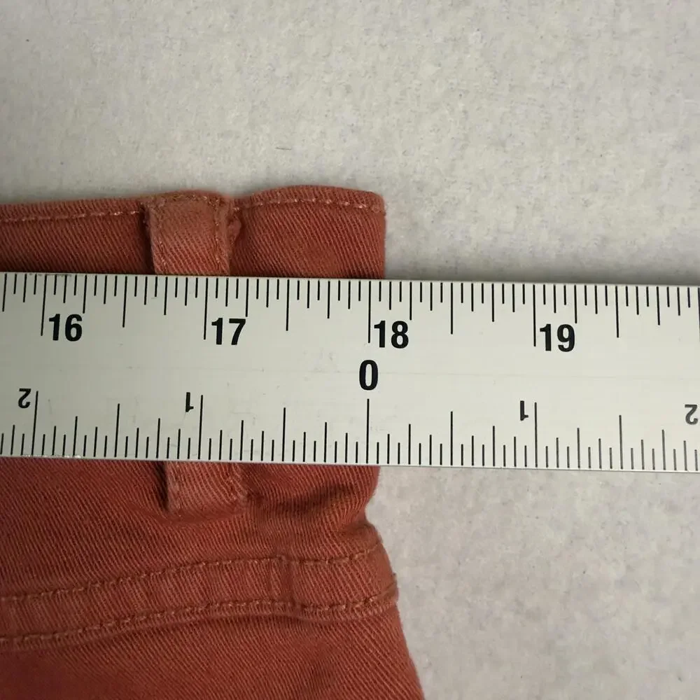 BROOKS BROTHERS Slim Fit Jeans Stretch Denim Brick Red Logo Pocket Fits 36x31
